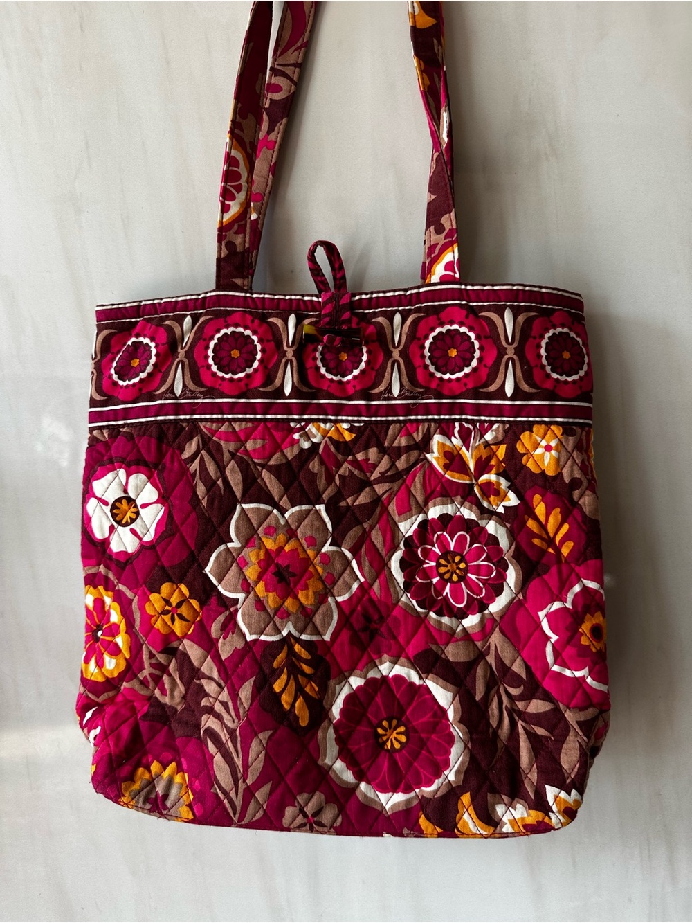 Vera Bradley TOTE Toggle Shoulder Bag Purse Carnaby